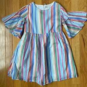 Crewcuts multi-colored striped dress